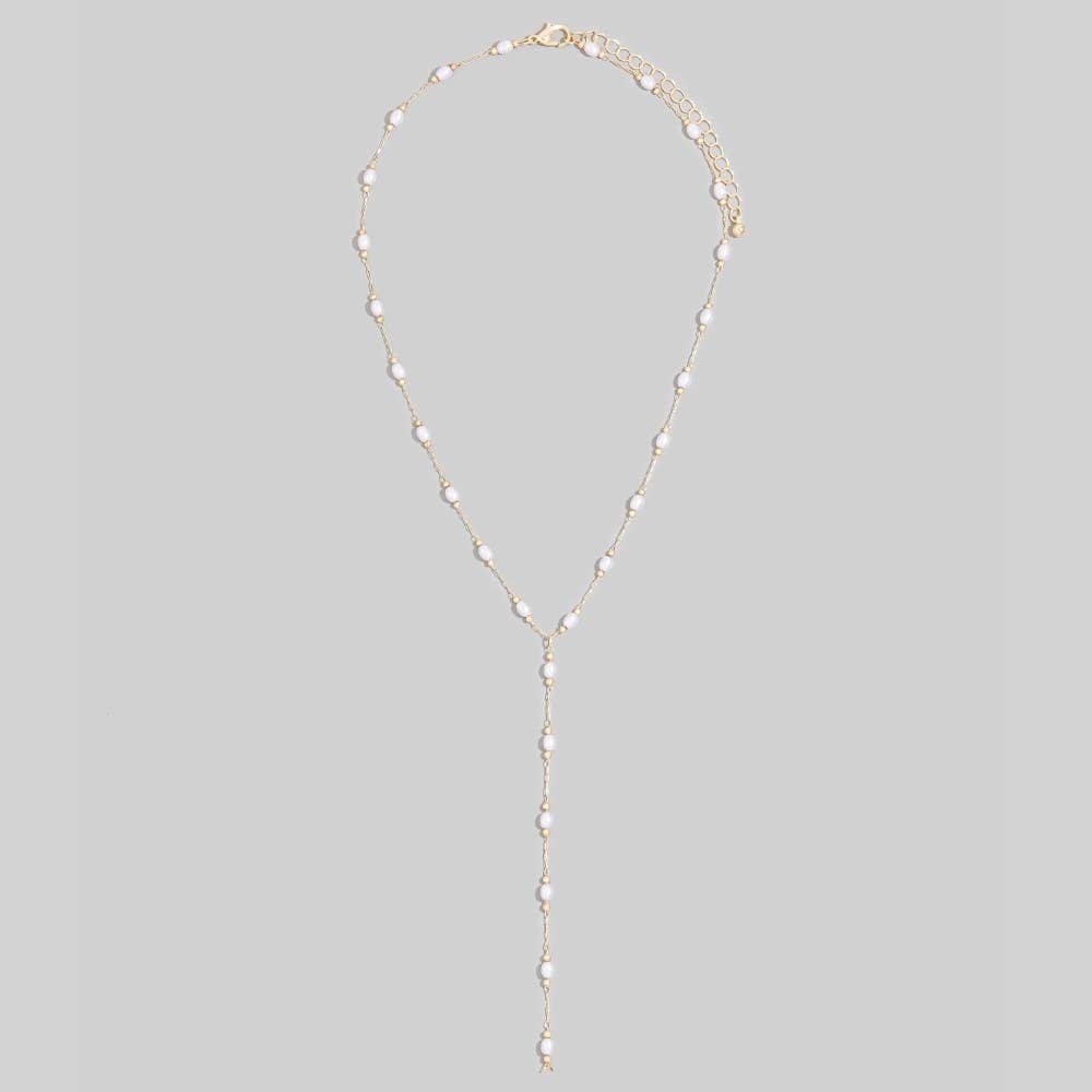 Pearl Station Lariat Y-Necklace
