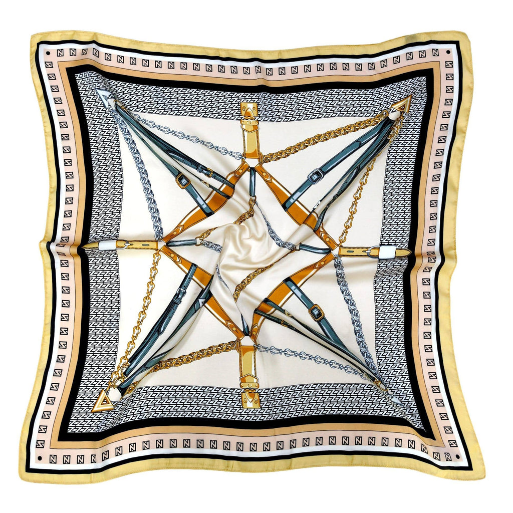 Harness Star Print Square Scarf