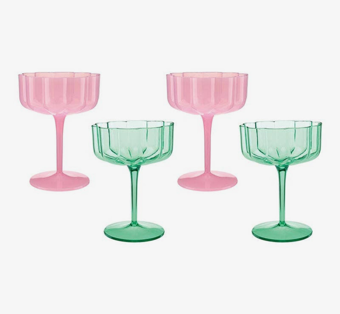 Mahjong Coupe Glasses