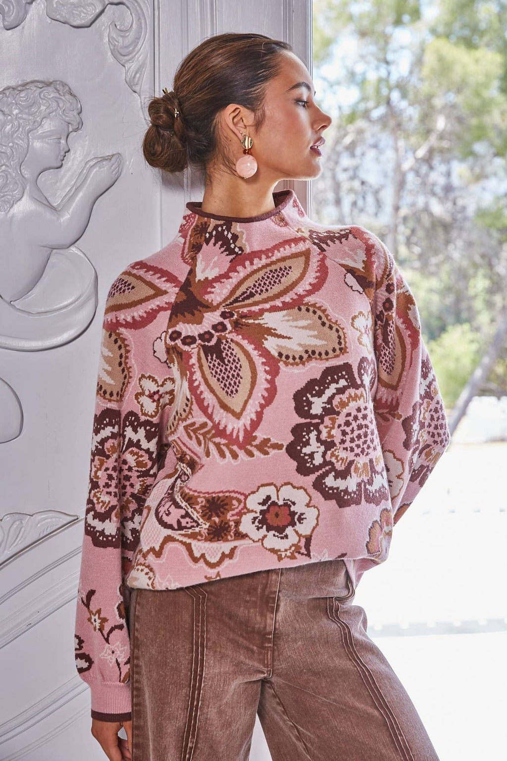 FLORAL & PAISLEY SWEATER