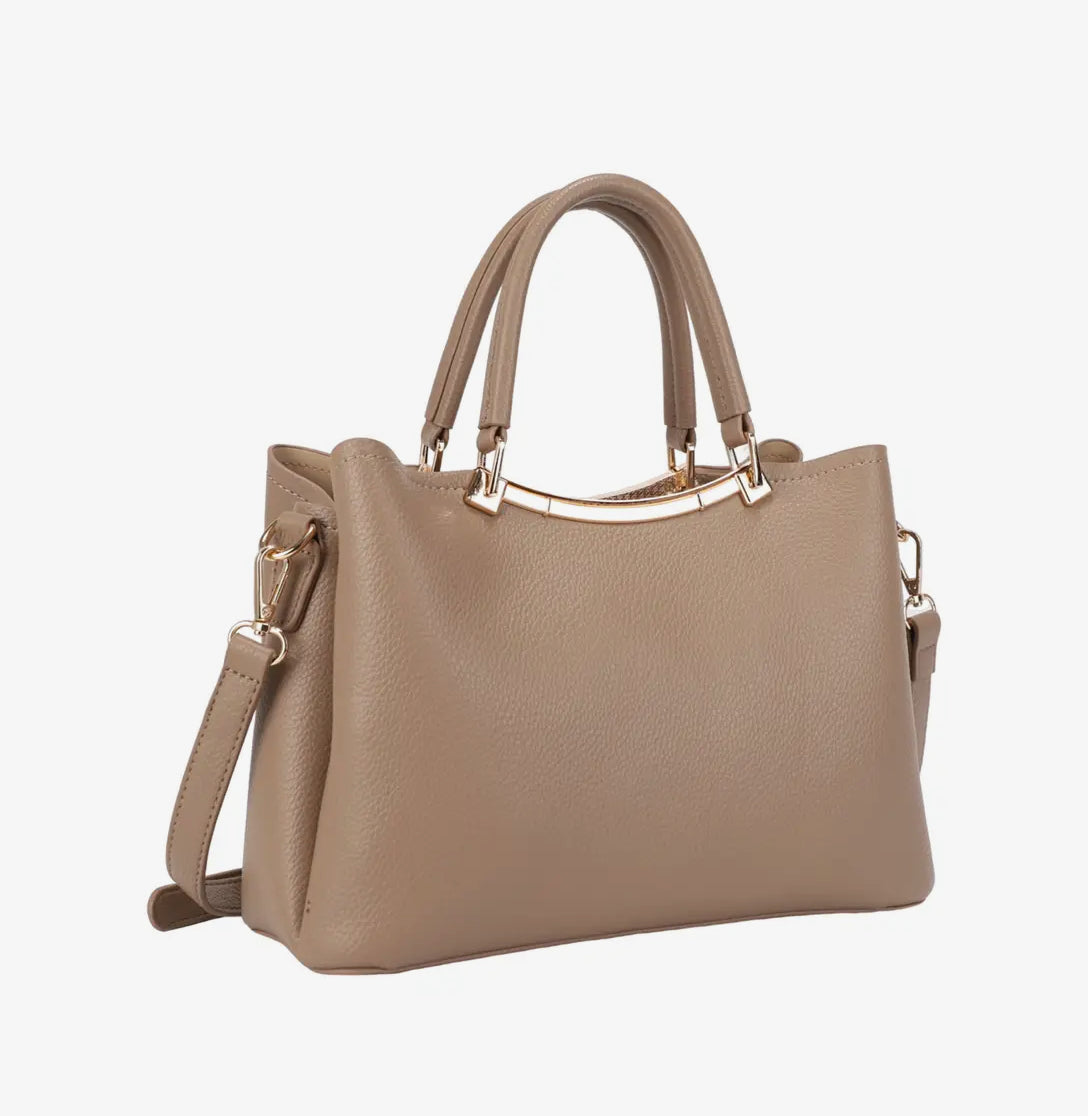 Taupe Satchel