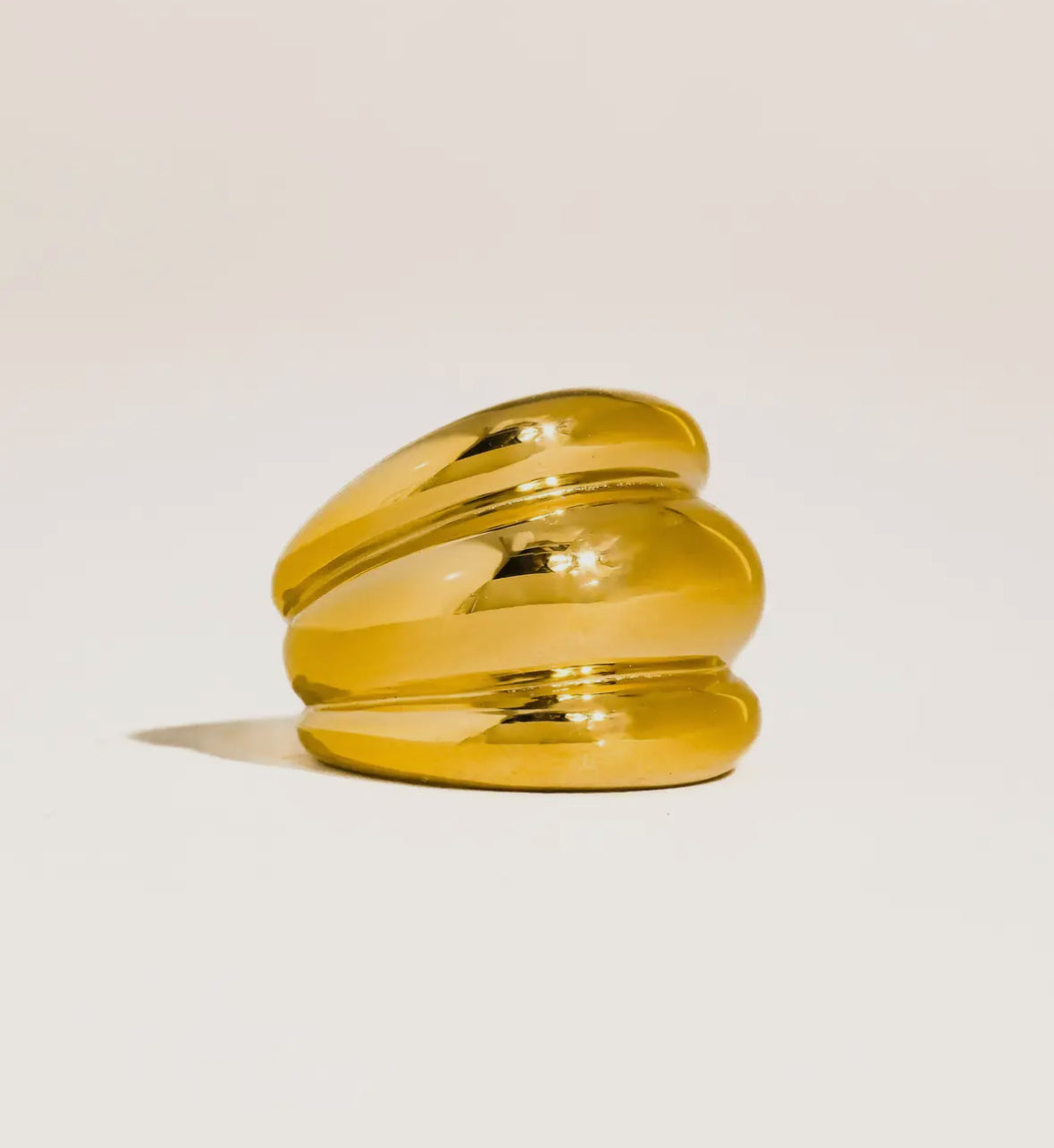 18K Gold Dome Statement Ring