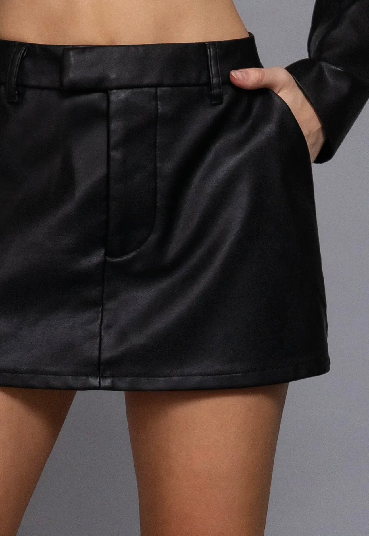 Black Leather Skirt