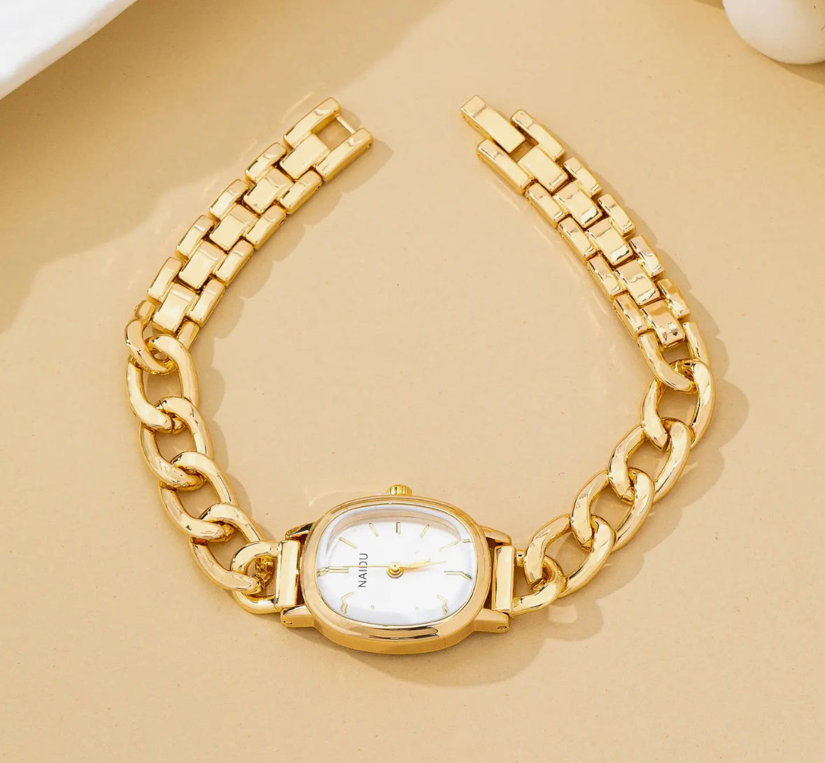 Gold Link Watch