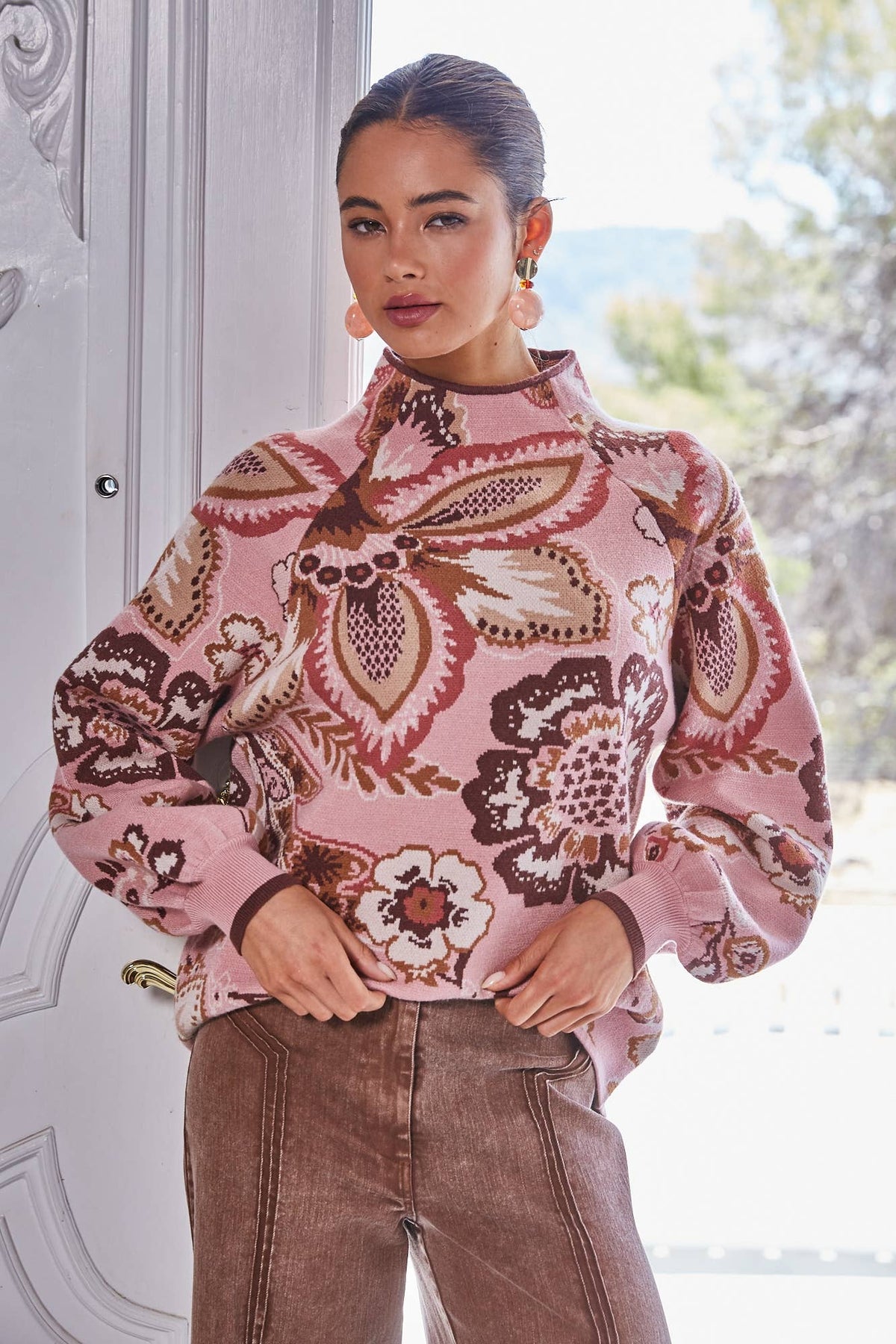 FLORAL & PAISLEY SWEATER