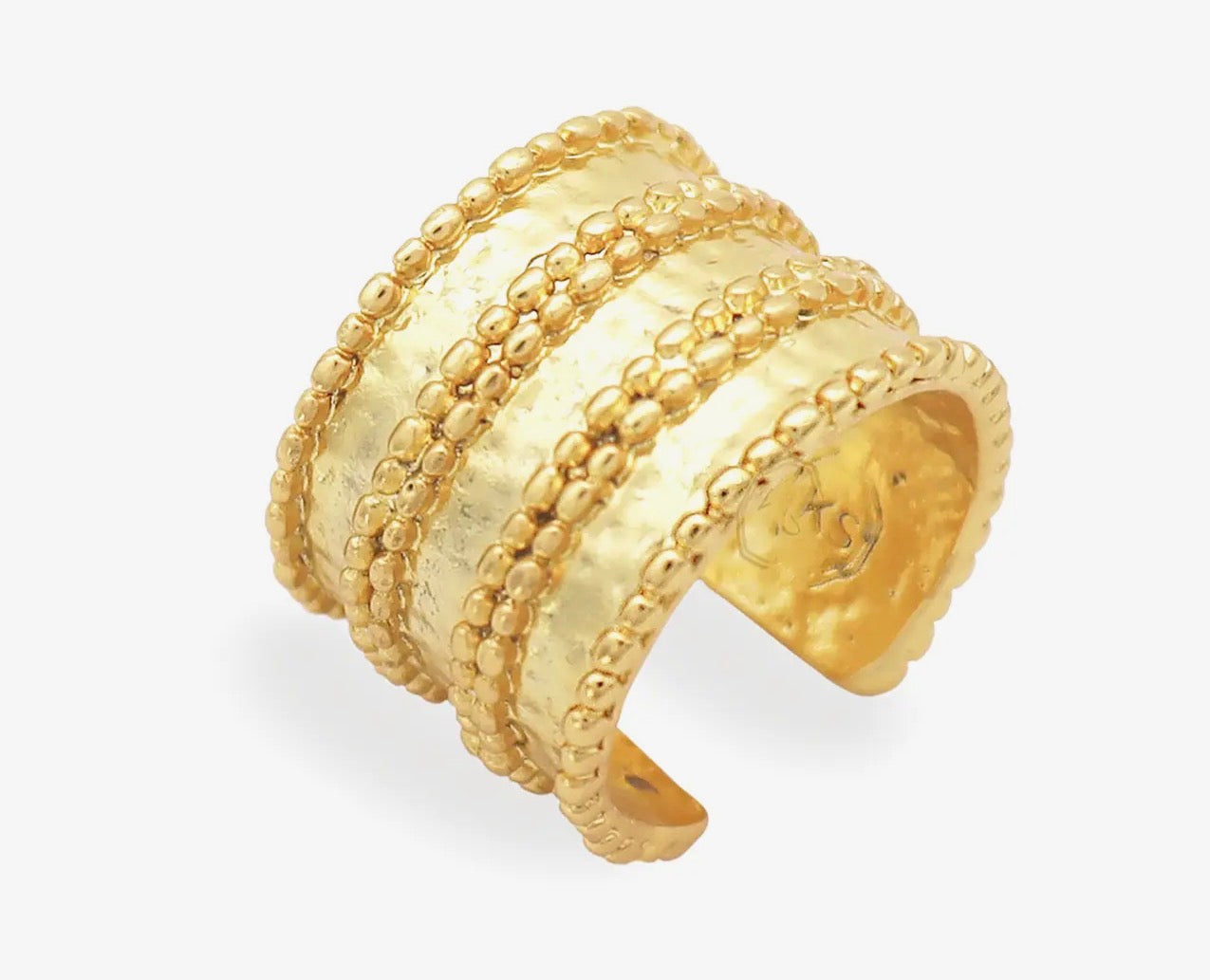 Gold dotted ring