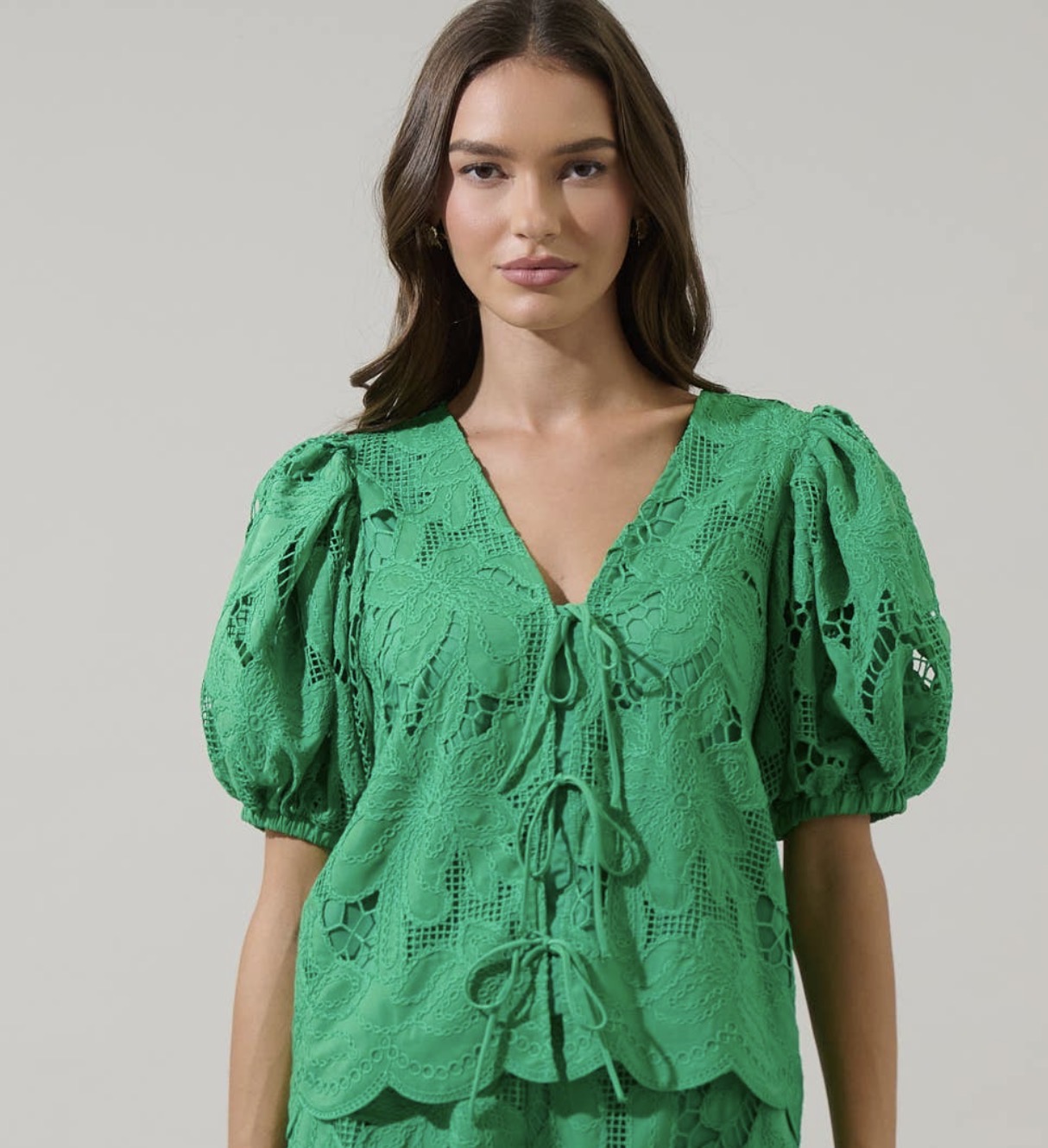 Kelly green summer top