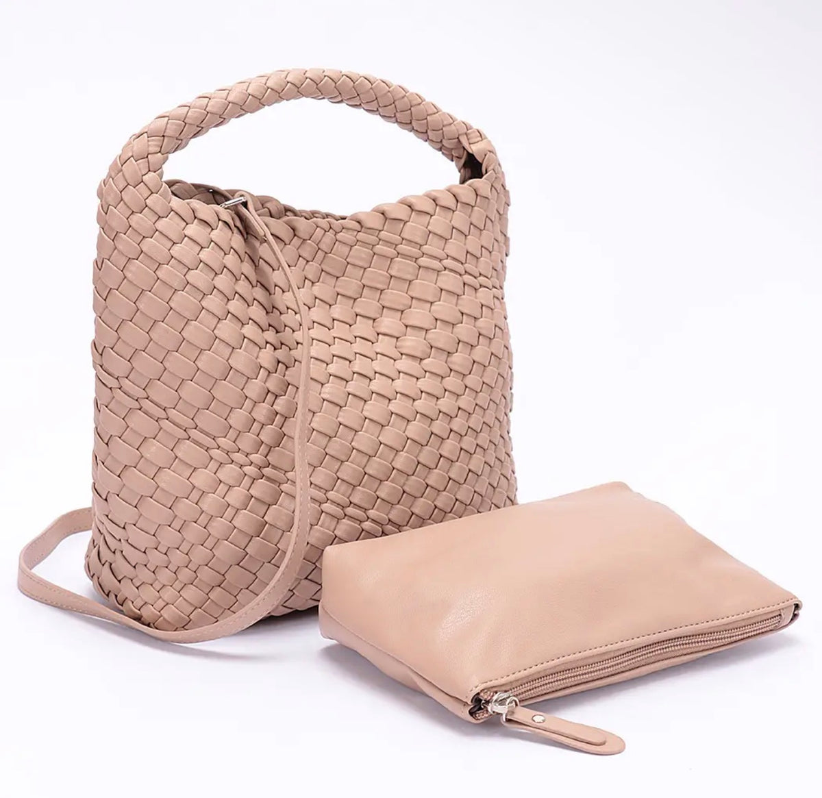 Weave Style Tan Purse