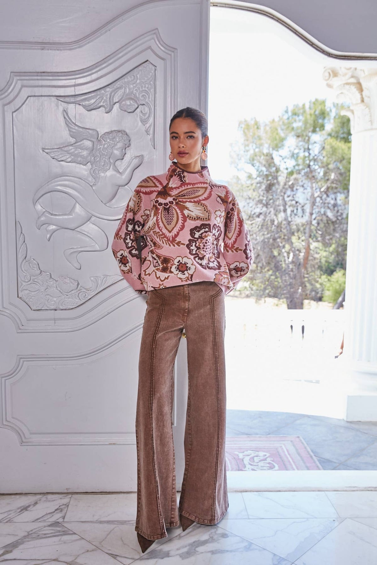 FLORAL & PAISLEY SWEATER