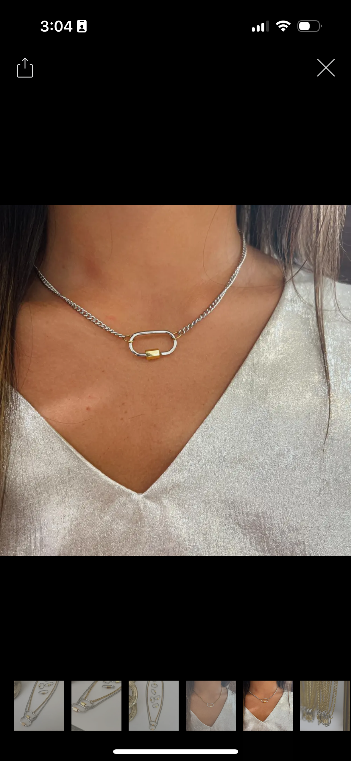 Deep South Originals Paper Clip Necklace