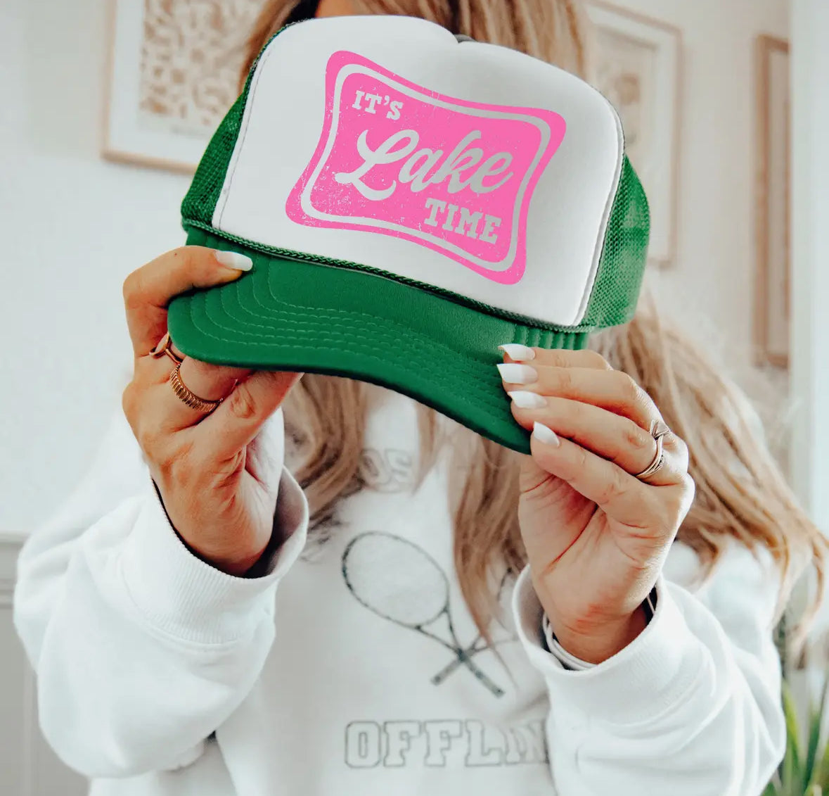 It's Lake Time Trucker Hat