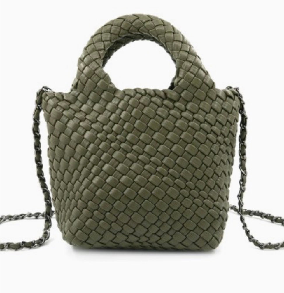Olive Woven Small Purse
