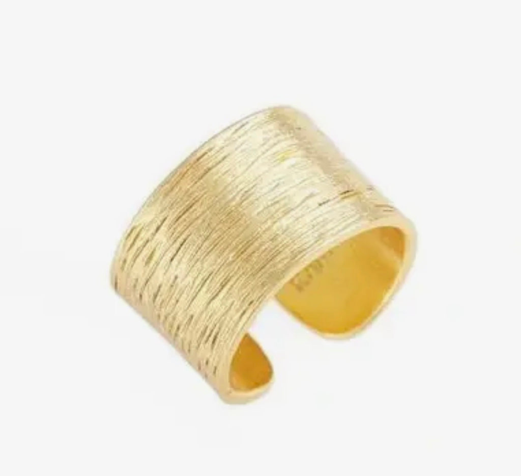 Brushed finished ring