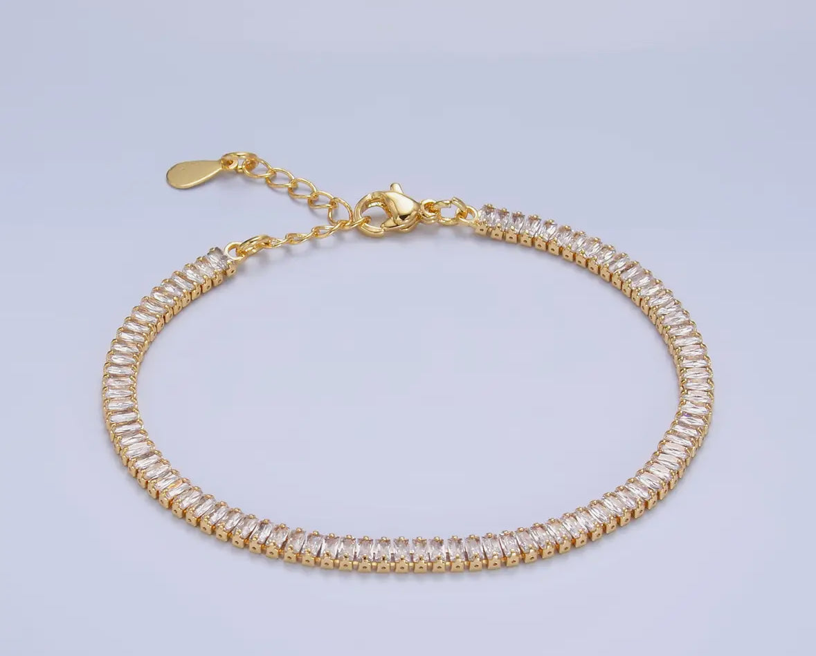 Baguette tennis bracelet