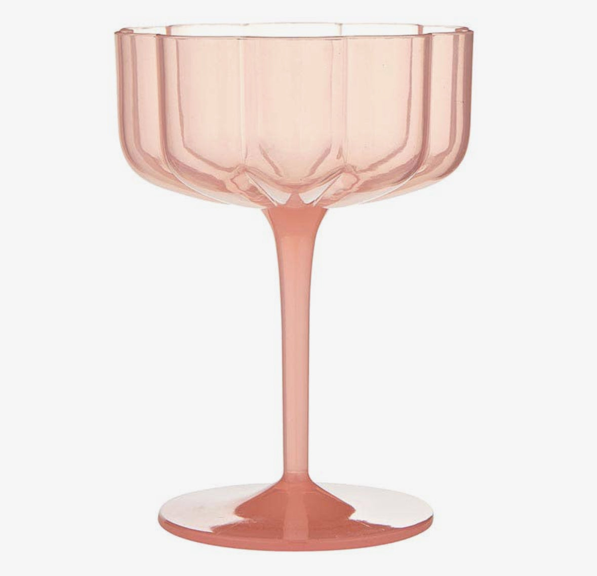 Pink Coupe Glassware