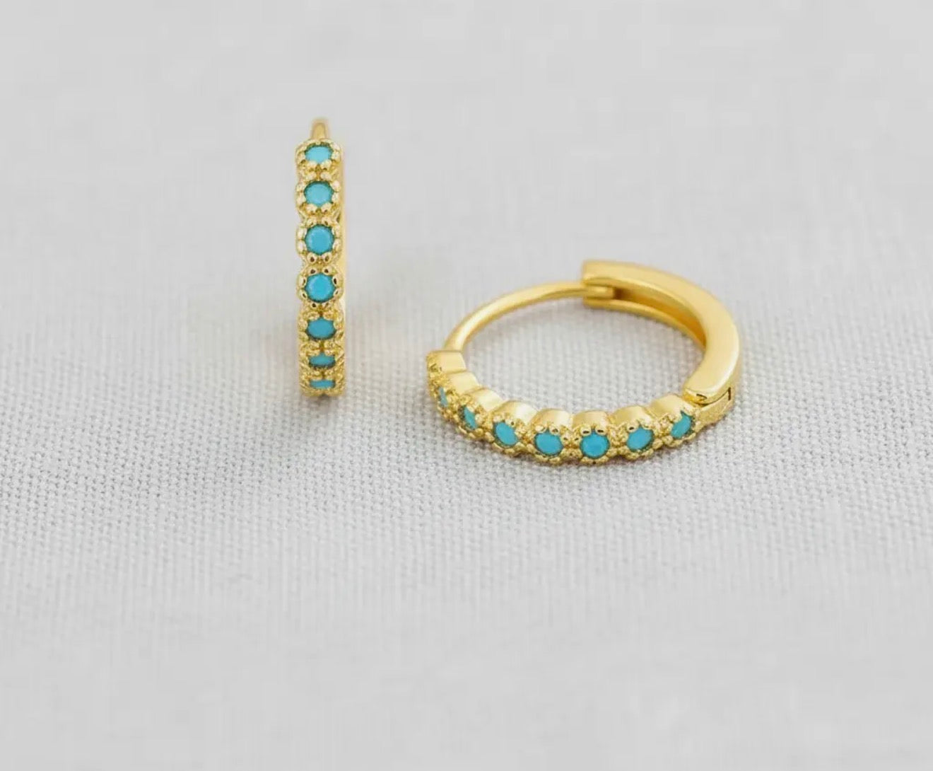 Turquoise Huggies
