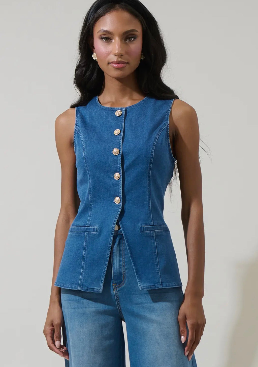 Denim vest