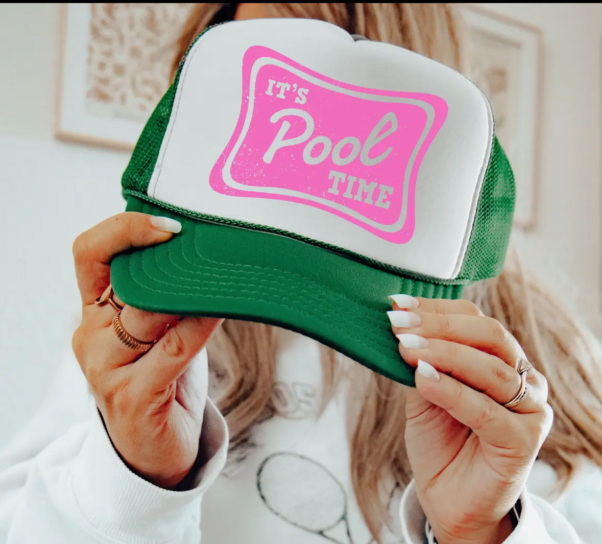 It's Pool Time Trucker Hat