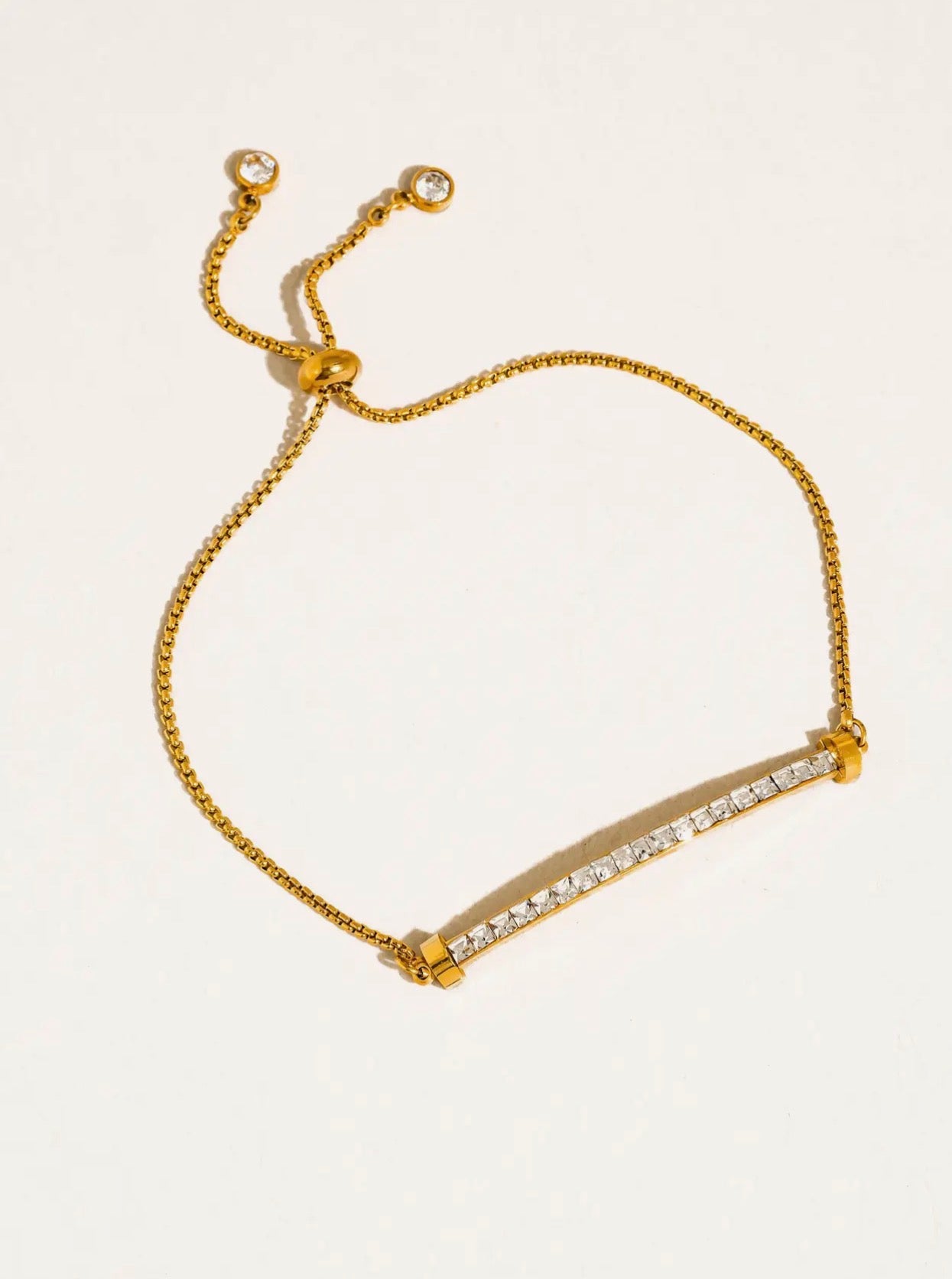 Diamond pulley bracelet