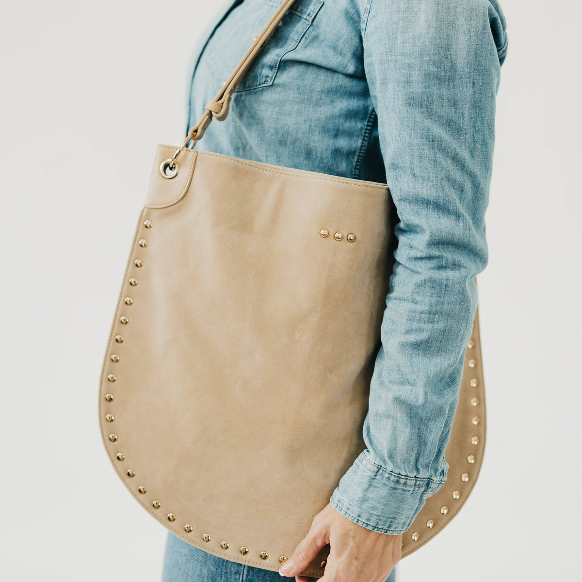 Suede Hobo Bag