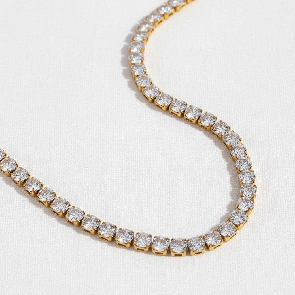 Cubic Zirconia Chain Necklace