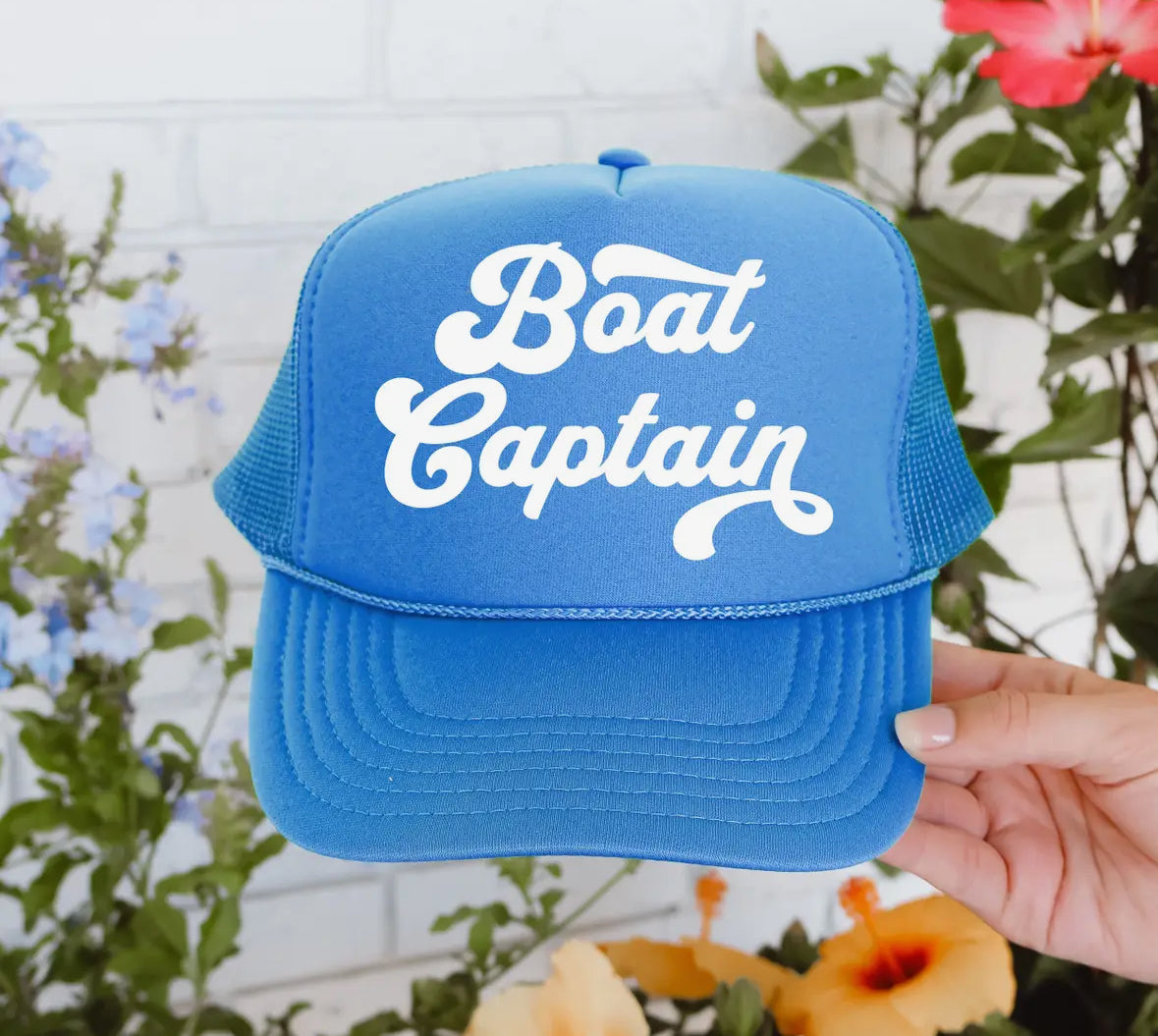 Baby Blue Boat Captain Hat