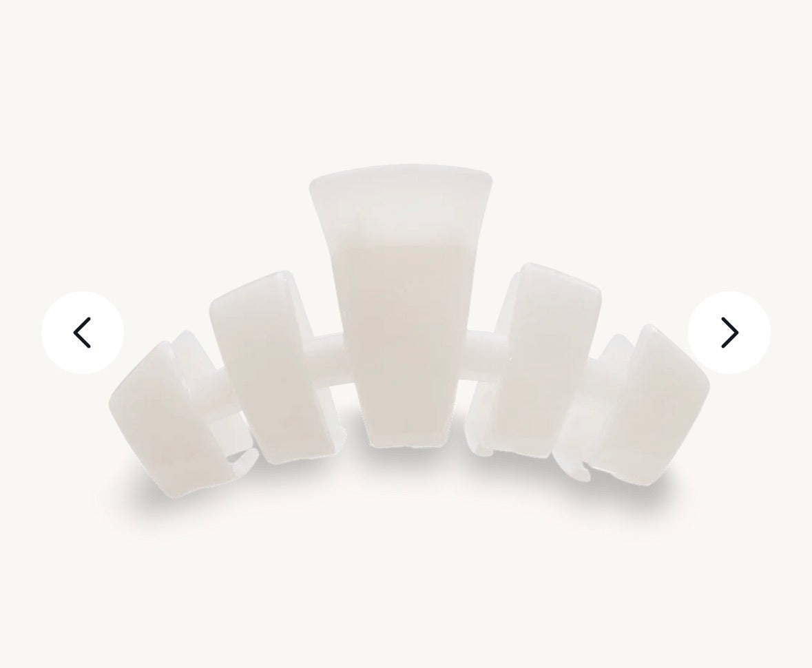 Teleties WHITE claw clip