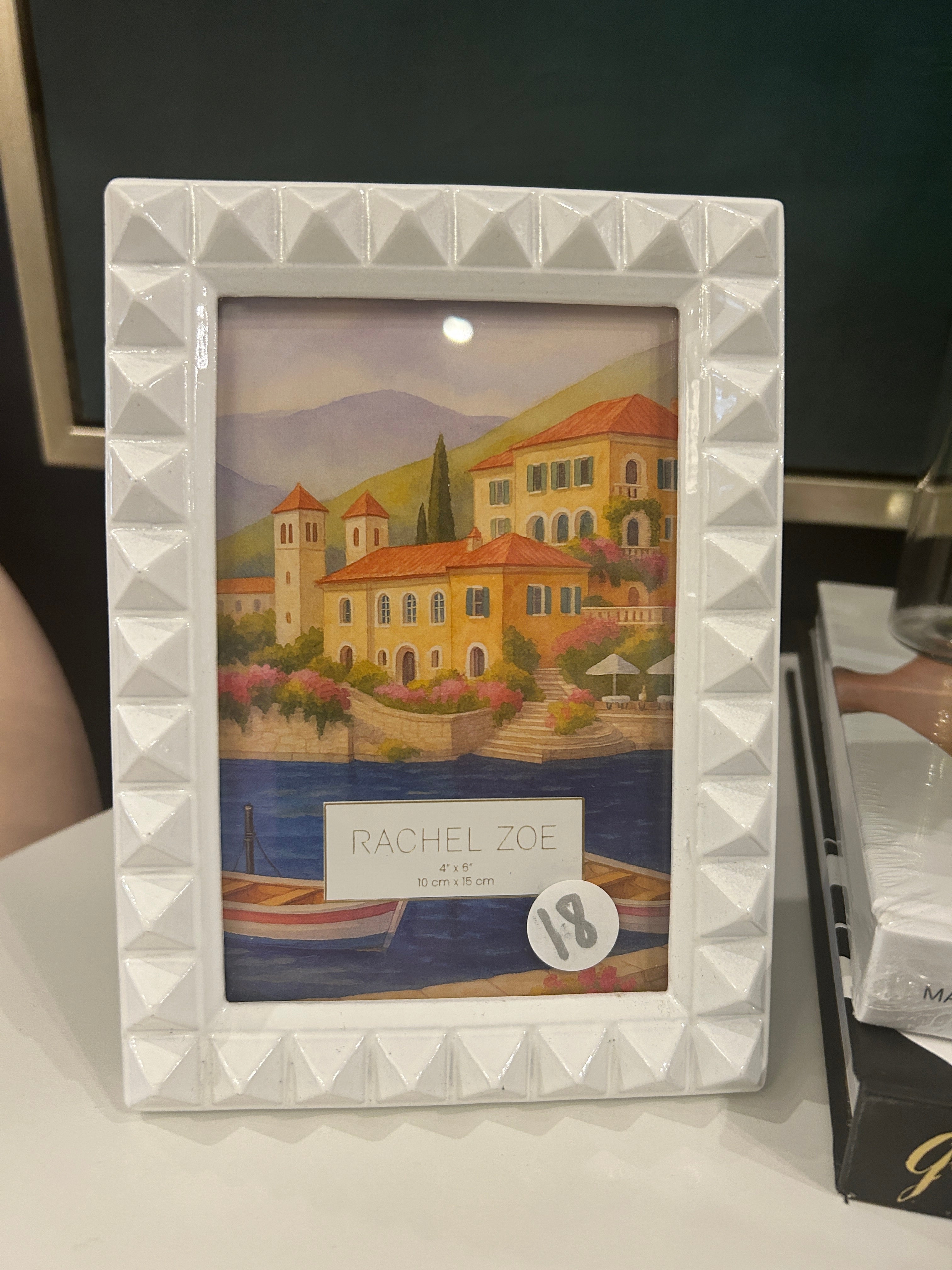 White Spiked Frame