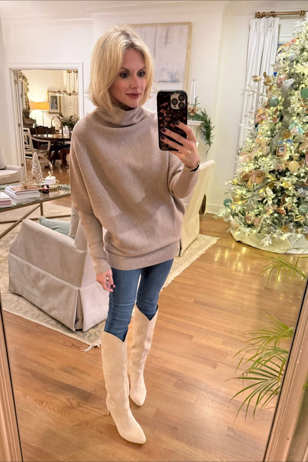 Latte Dolman Sleeve Sweater