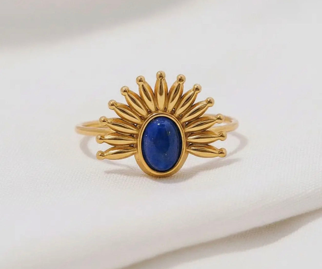 Blue stone ring