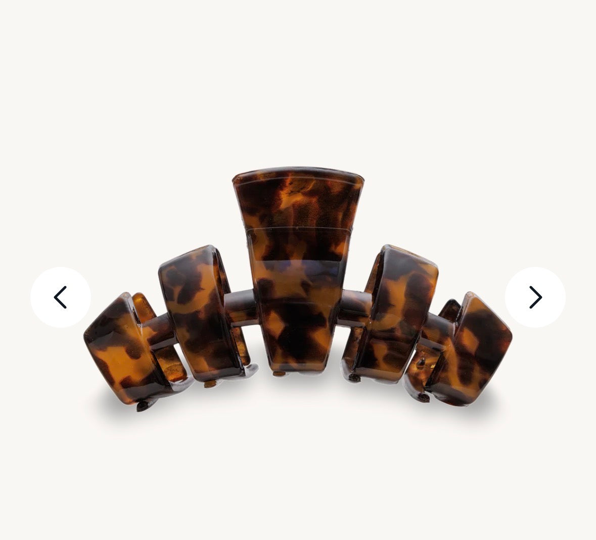 Teleties Classic TORTOISE claw clip