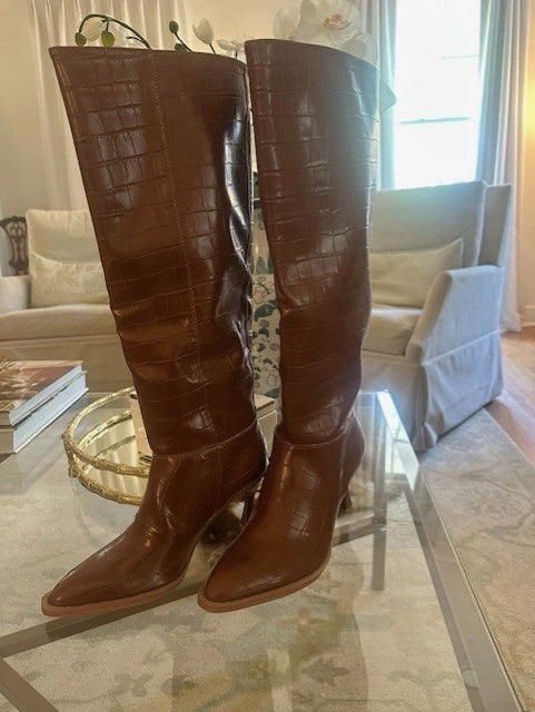 Croc Tall Brown Boots