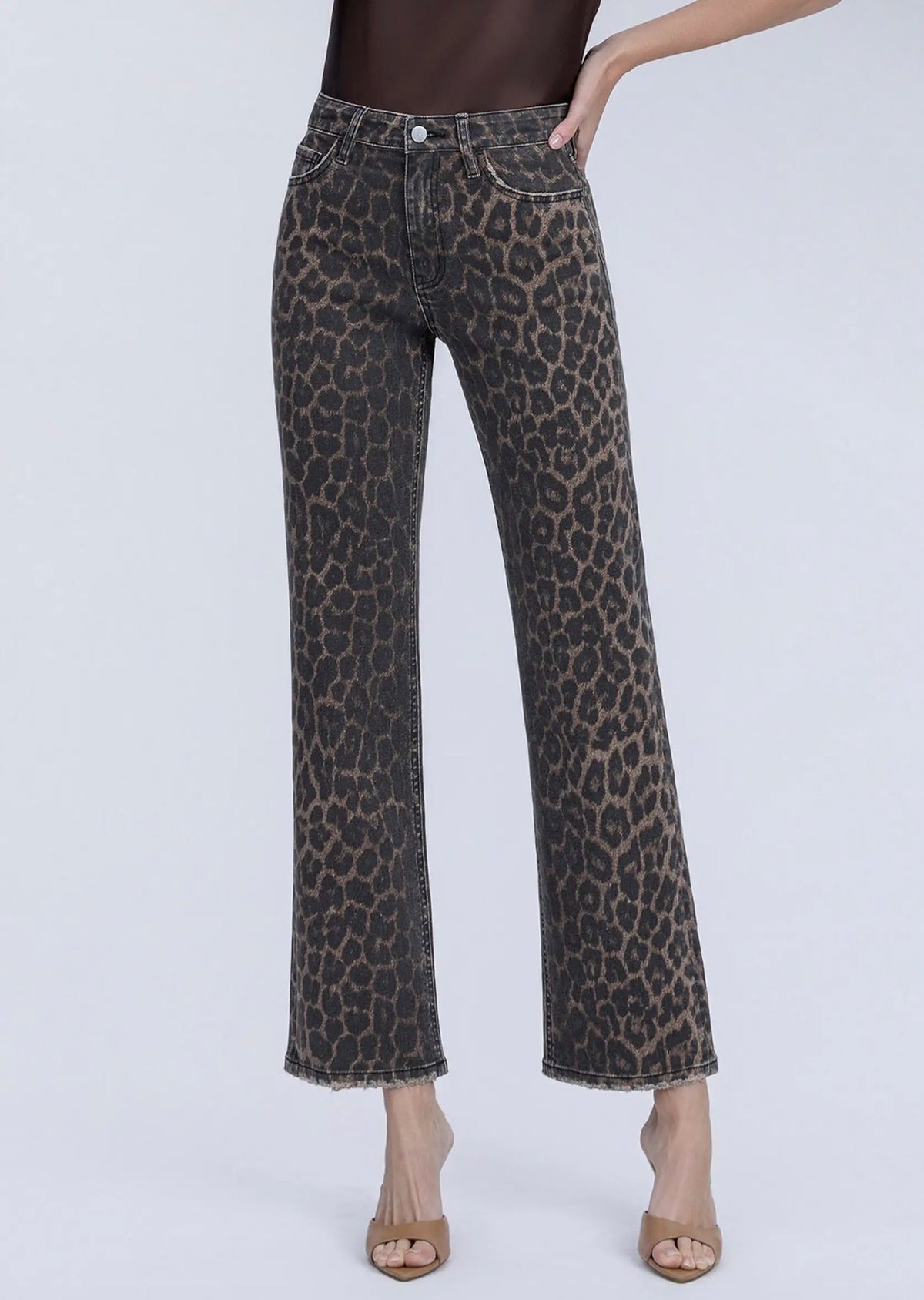 Leopard Slim Jeans