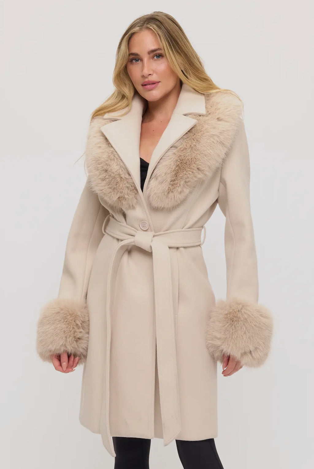 Cream Fur Coat
