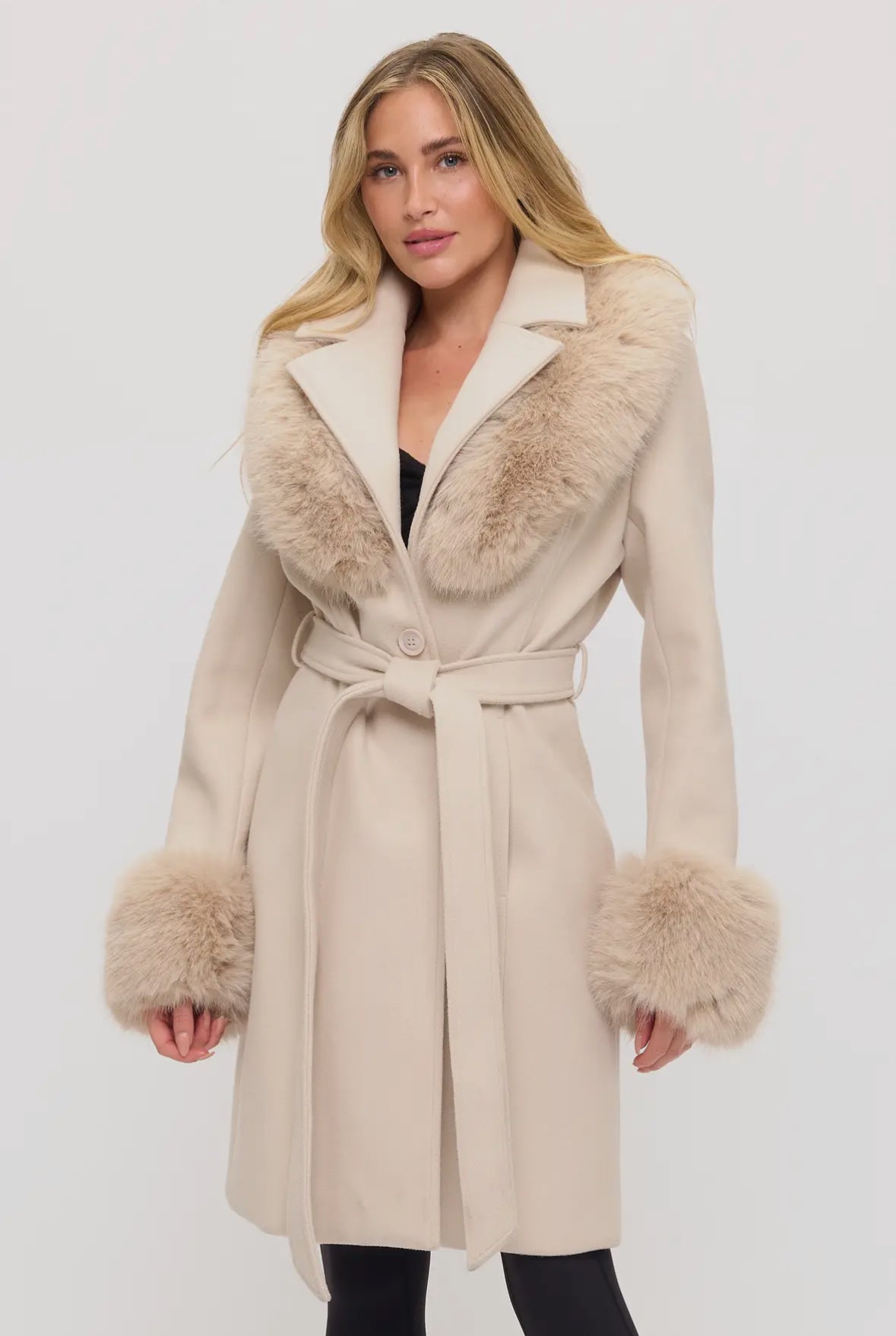 Cream Fur Coat