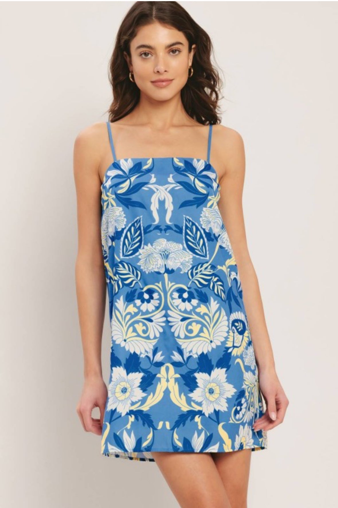 Blue Printed Dress