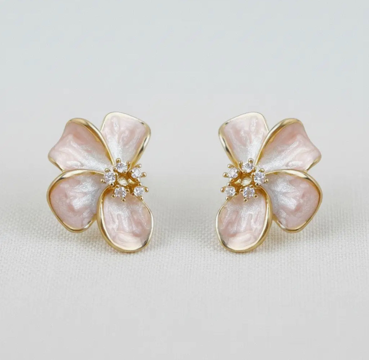 Floral Enamel Earrings