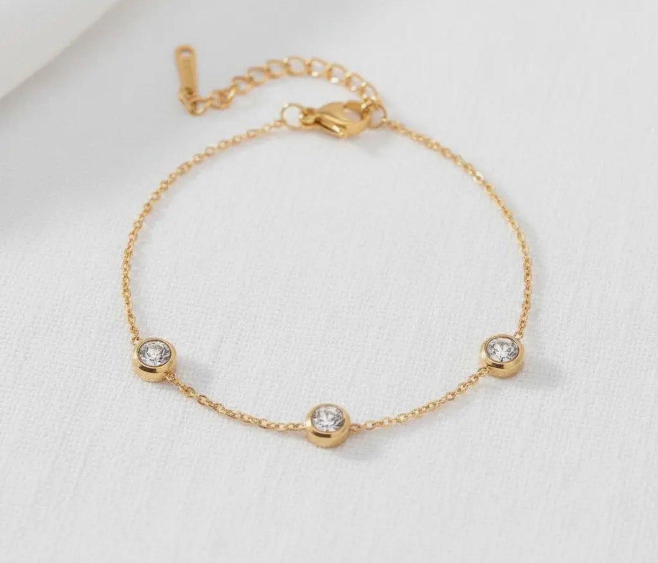 Diamond chain bracelet