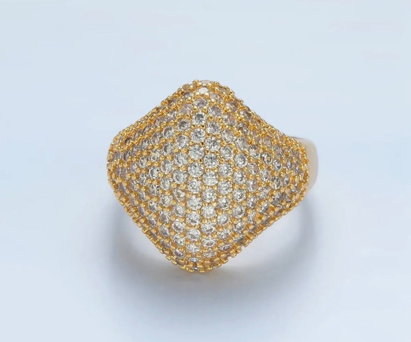 Diamond pave ring