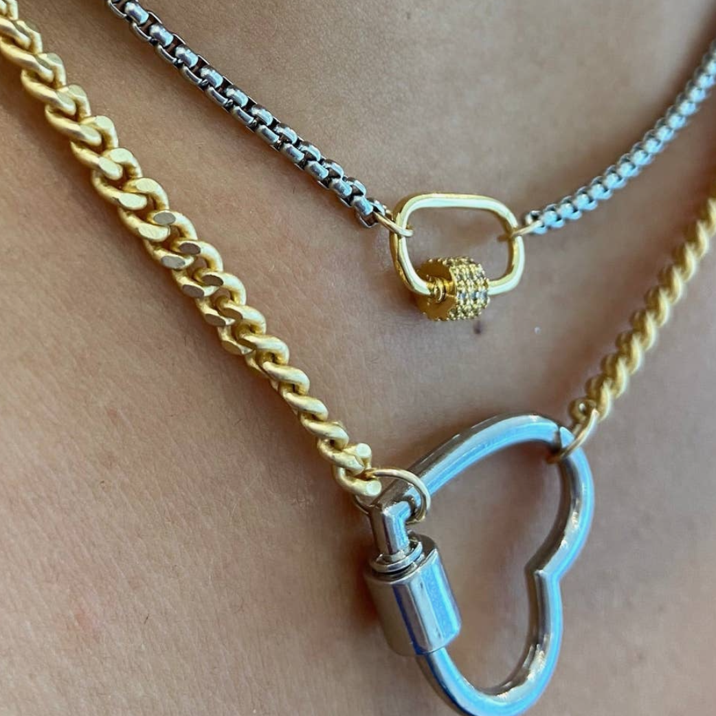 Nora James heart necklace