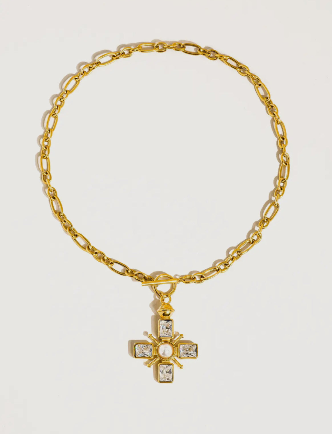 18K Gold Cross Necklace