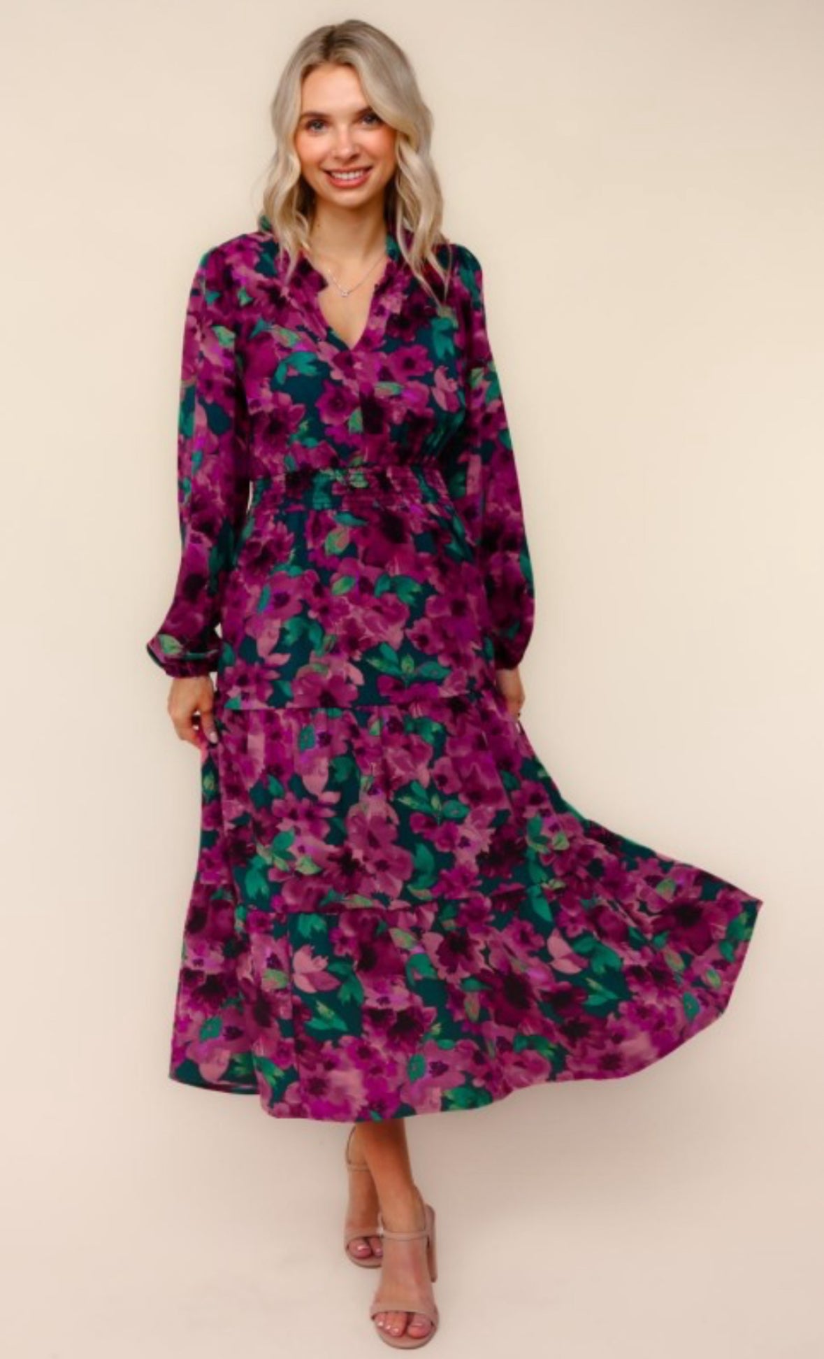 Floral Watercolor Dress