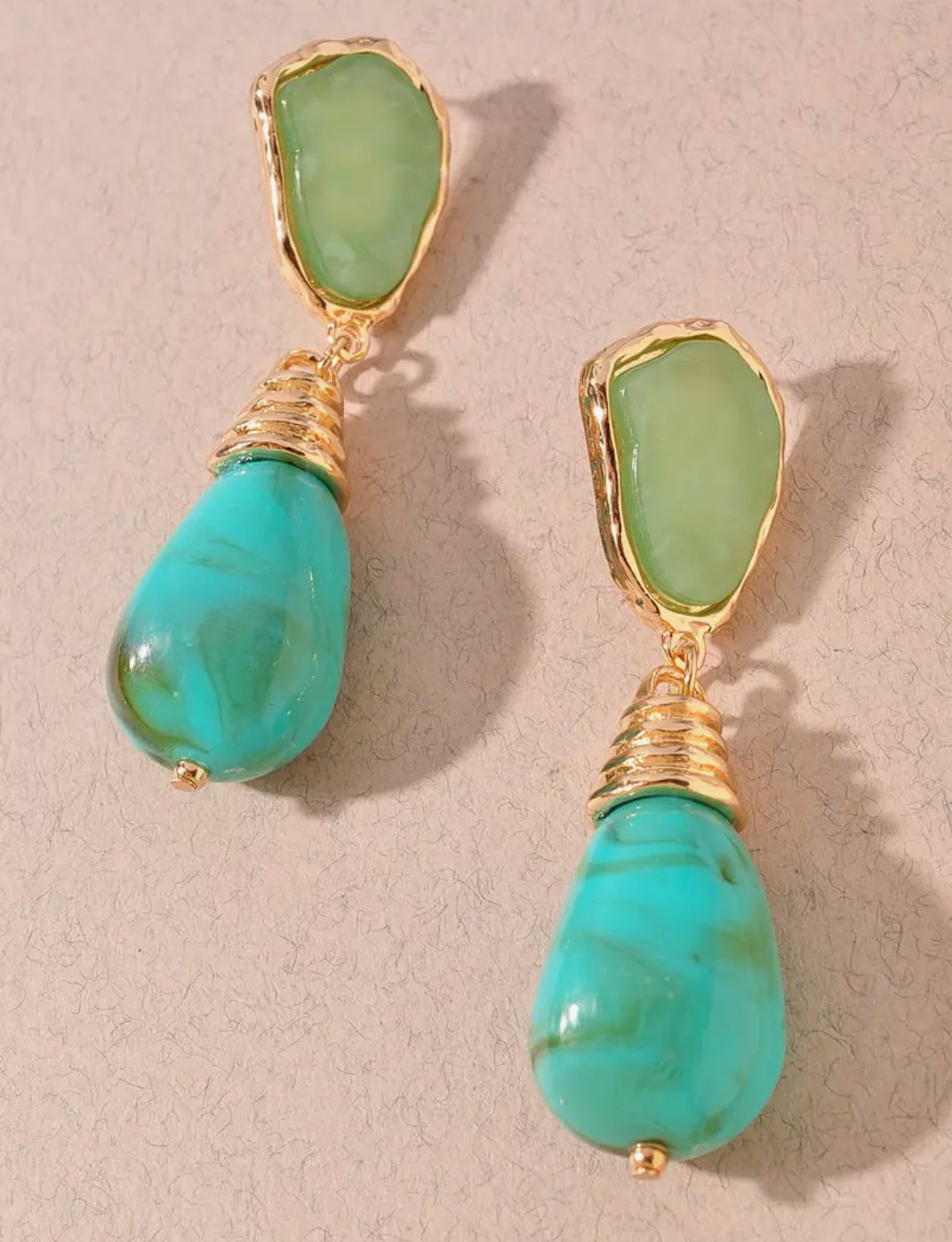 Turquoise Beaded Earrings