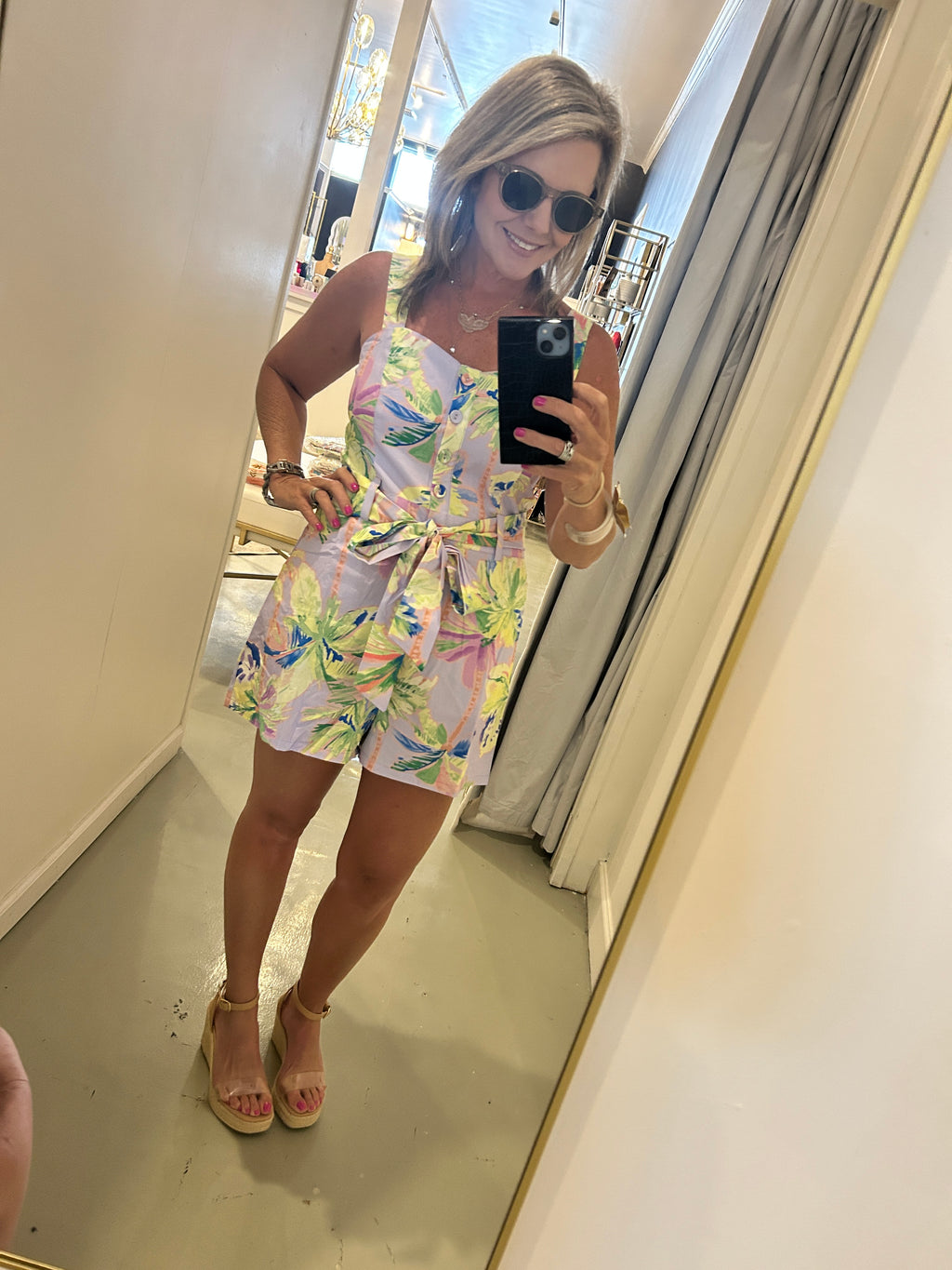 Lavendar Tie Romper