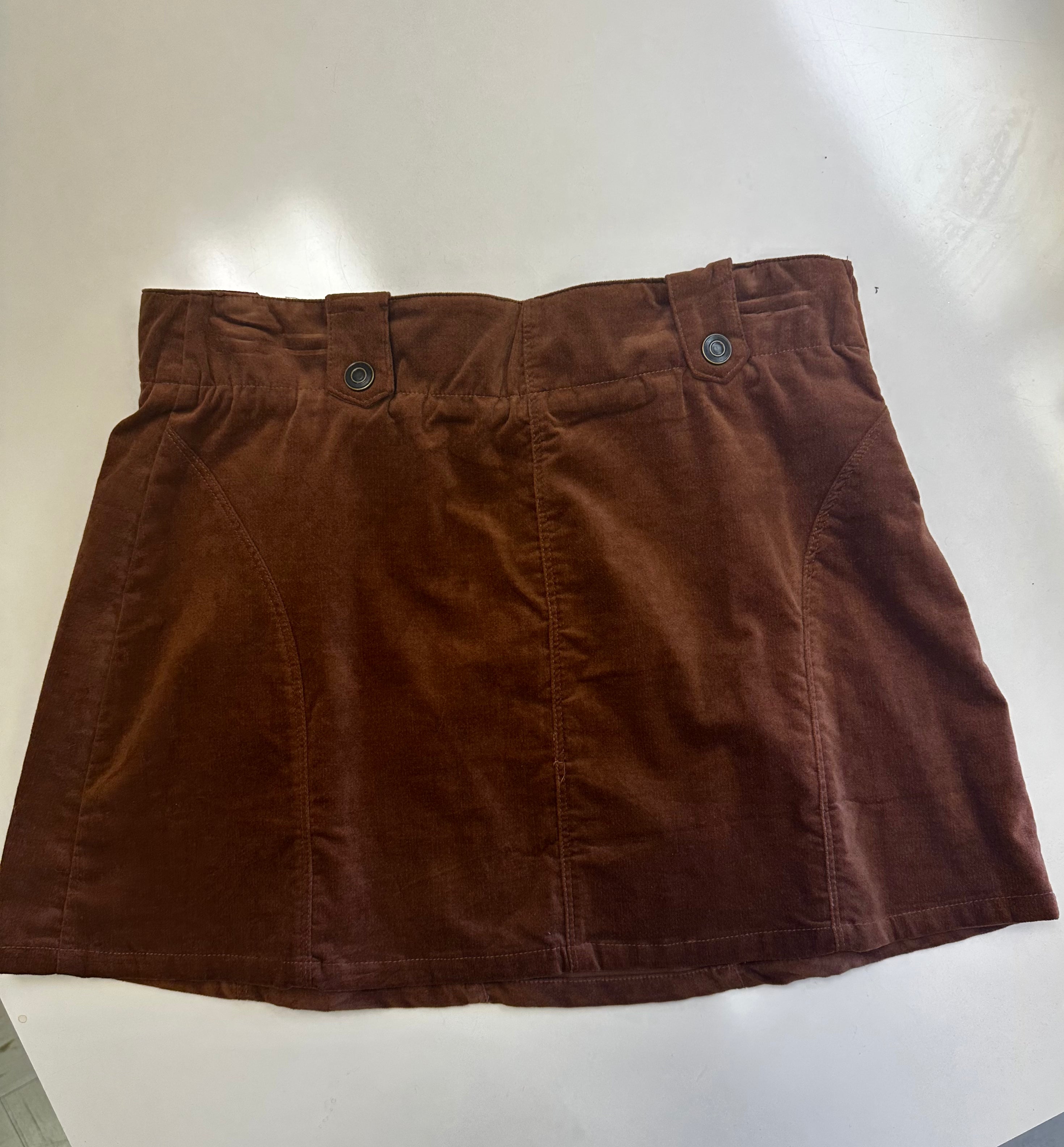 Camel Suede TCEC Skirt