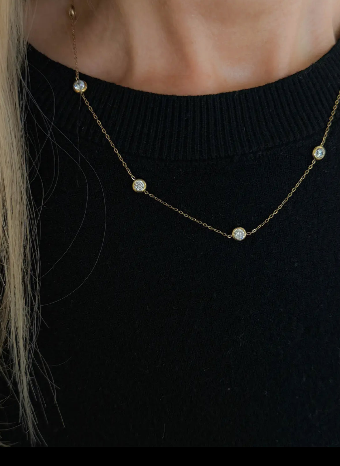 Dainty CZ Diamond Necklace