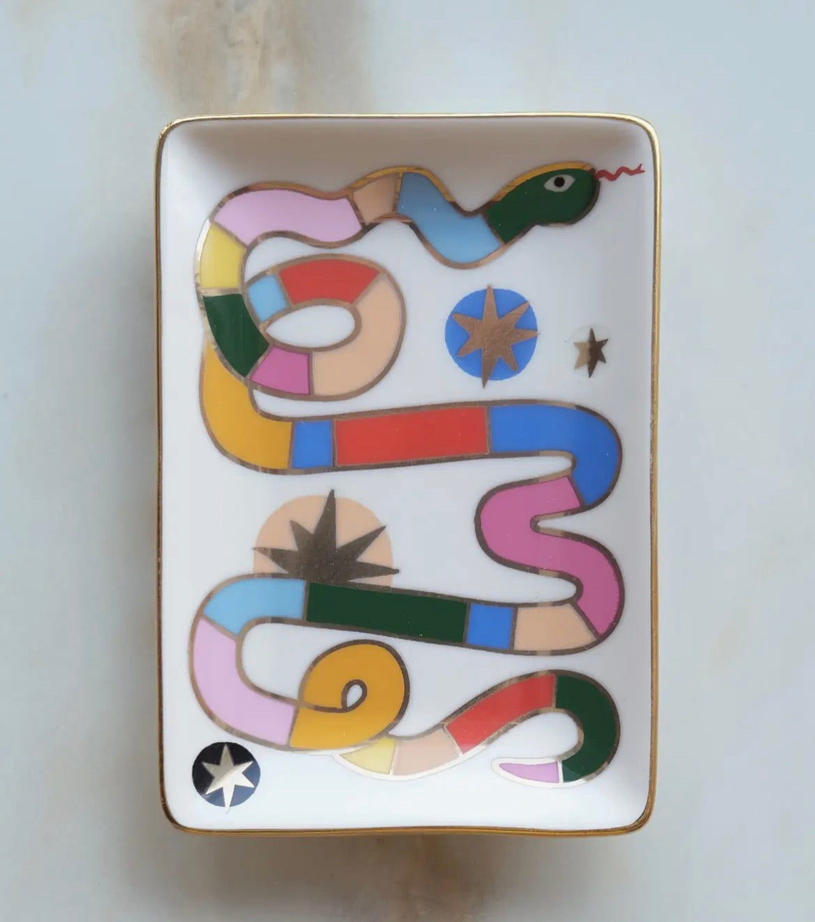 Rainbow Snake Trinket Dish