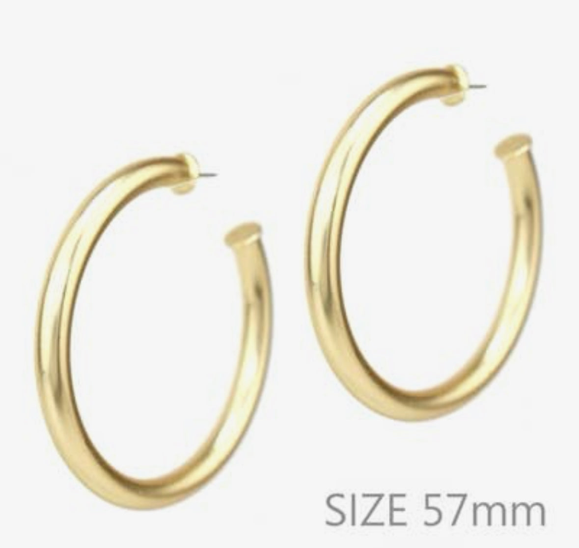 Gold 2.25" Hoops