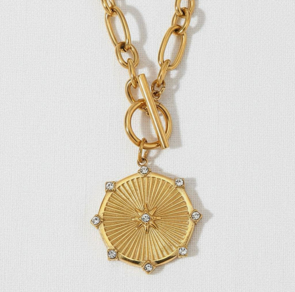 Gold Starbust Necklace