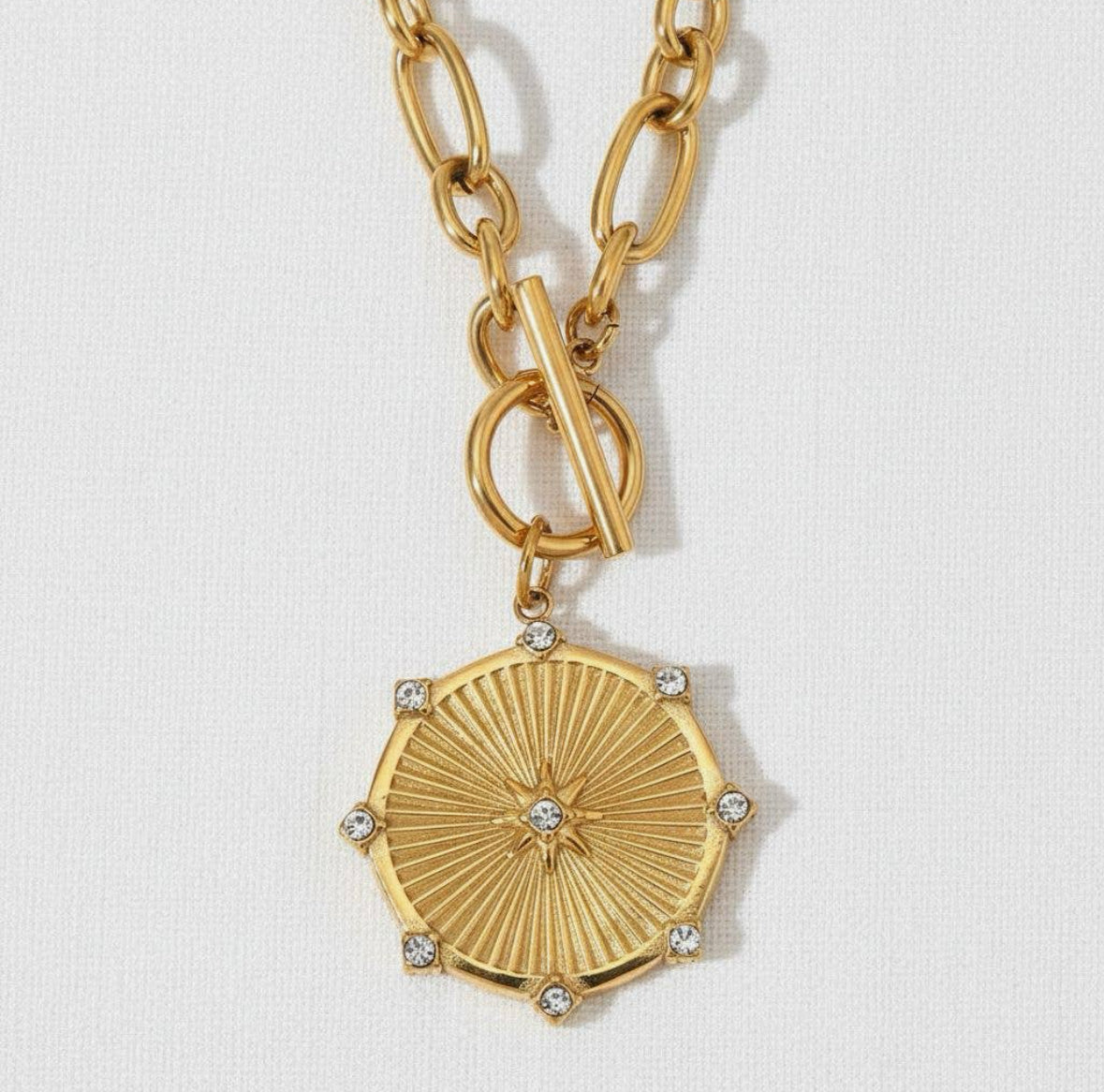 Gold Starbust Necklace